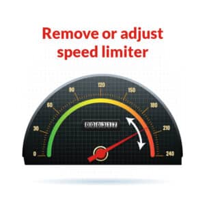 Remove or adjust speed limiter for ram trucks